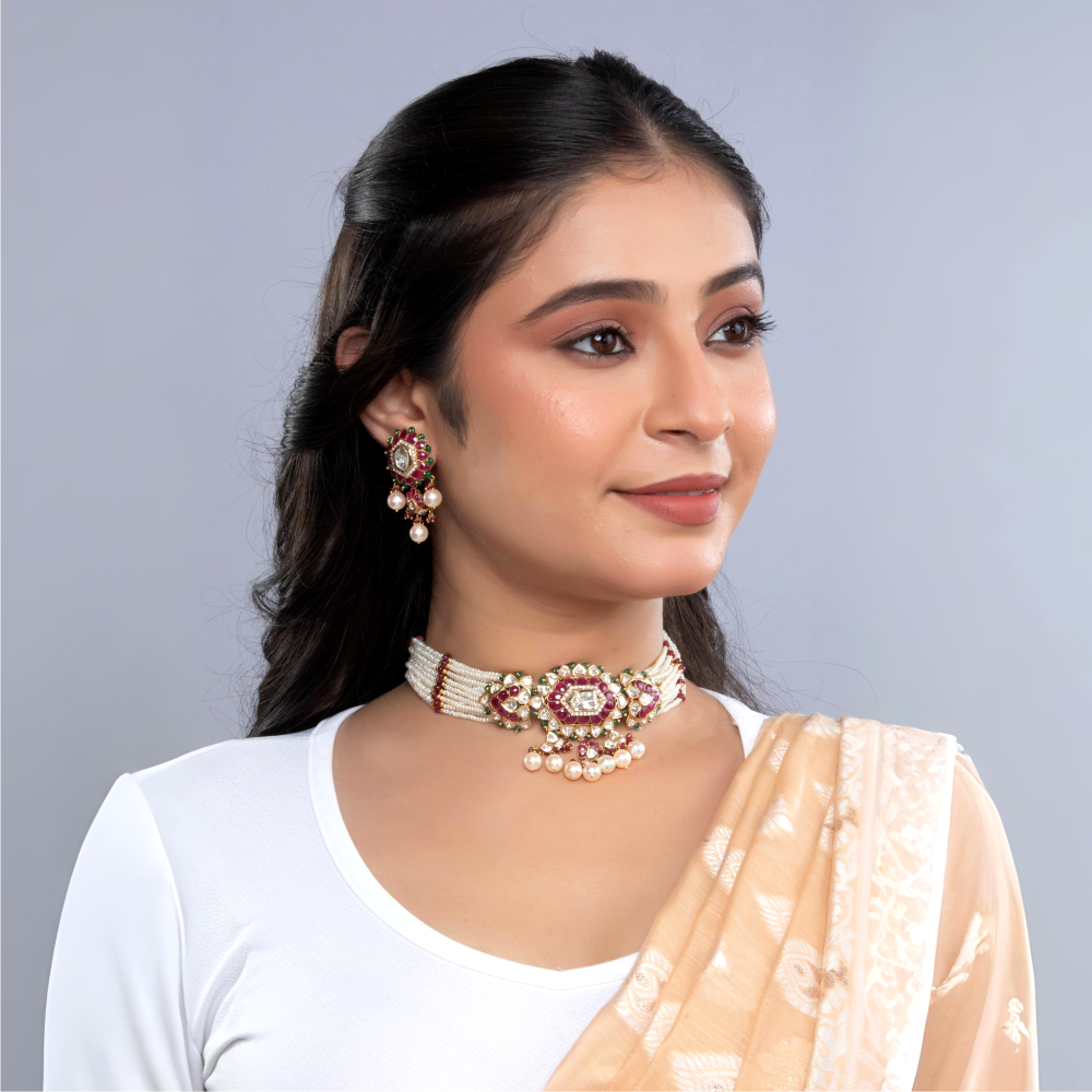 A celebration of tradition, elegance, and Kundan artistry