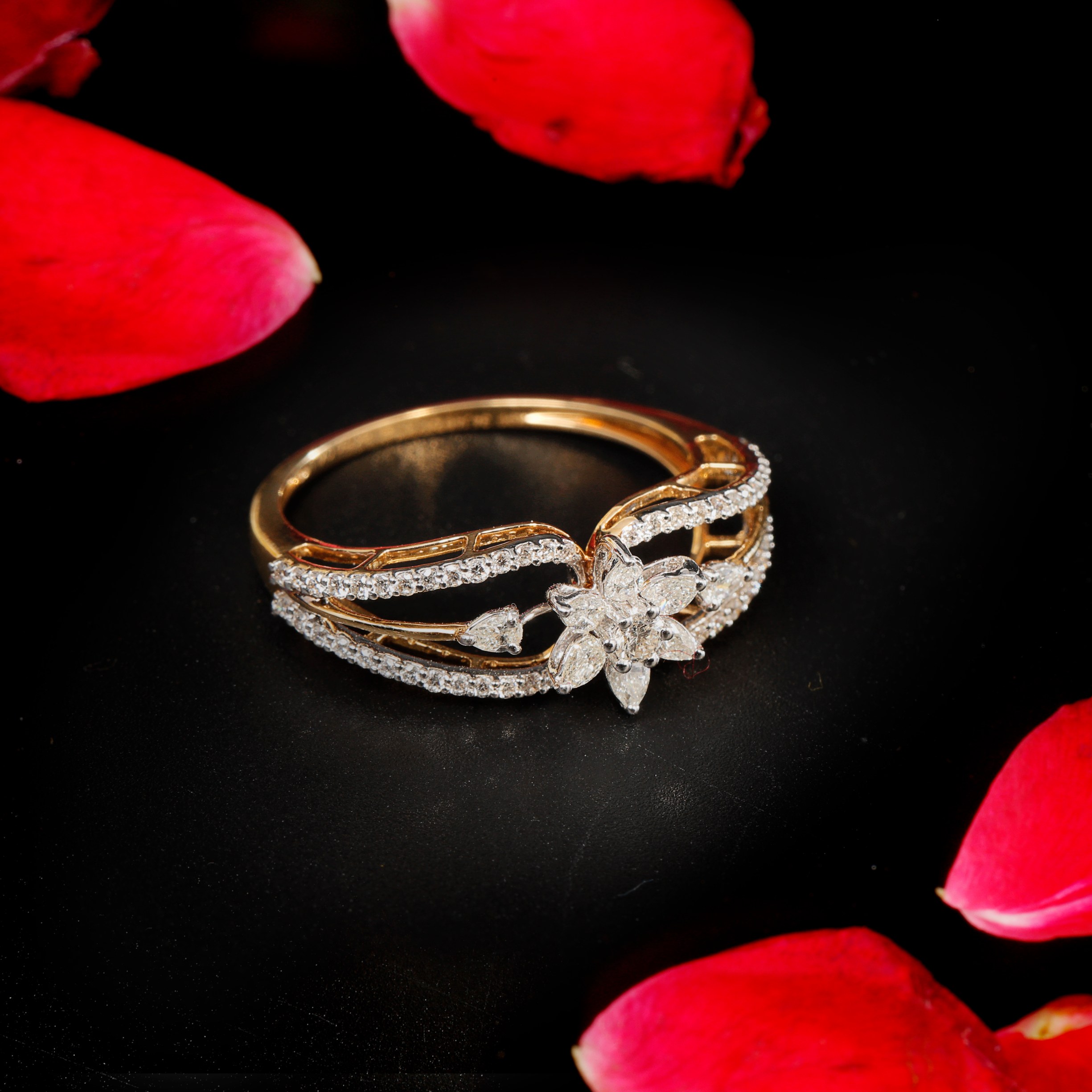 Genuine Diamond Engagement Rings. Natural Diamond Rings. – VK. Diamonds