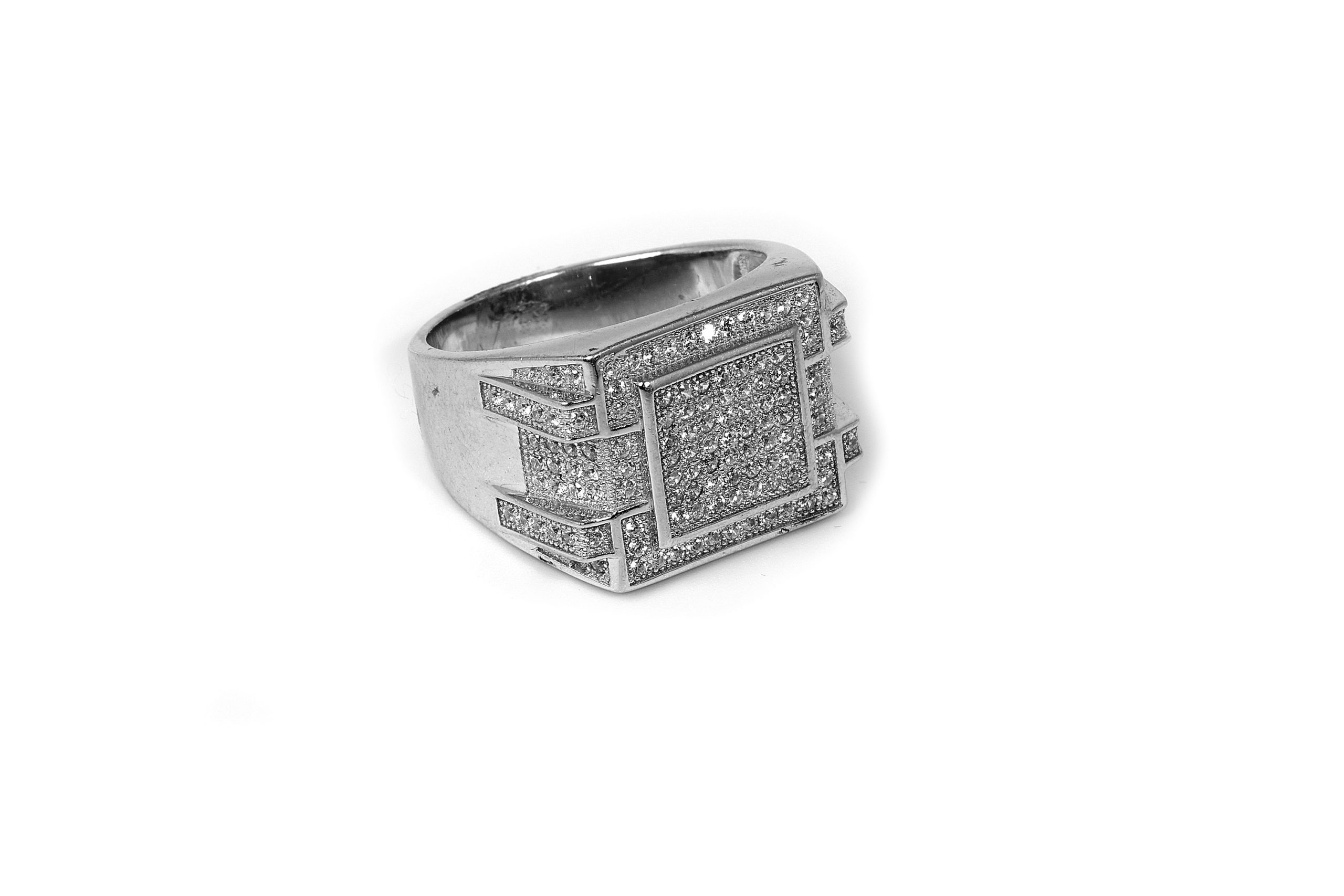 Men's Black Spinel Solid 925 Sterling Silver Signet Ring – SHINE JEWEL