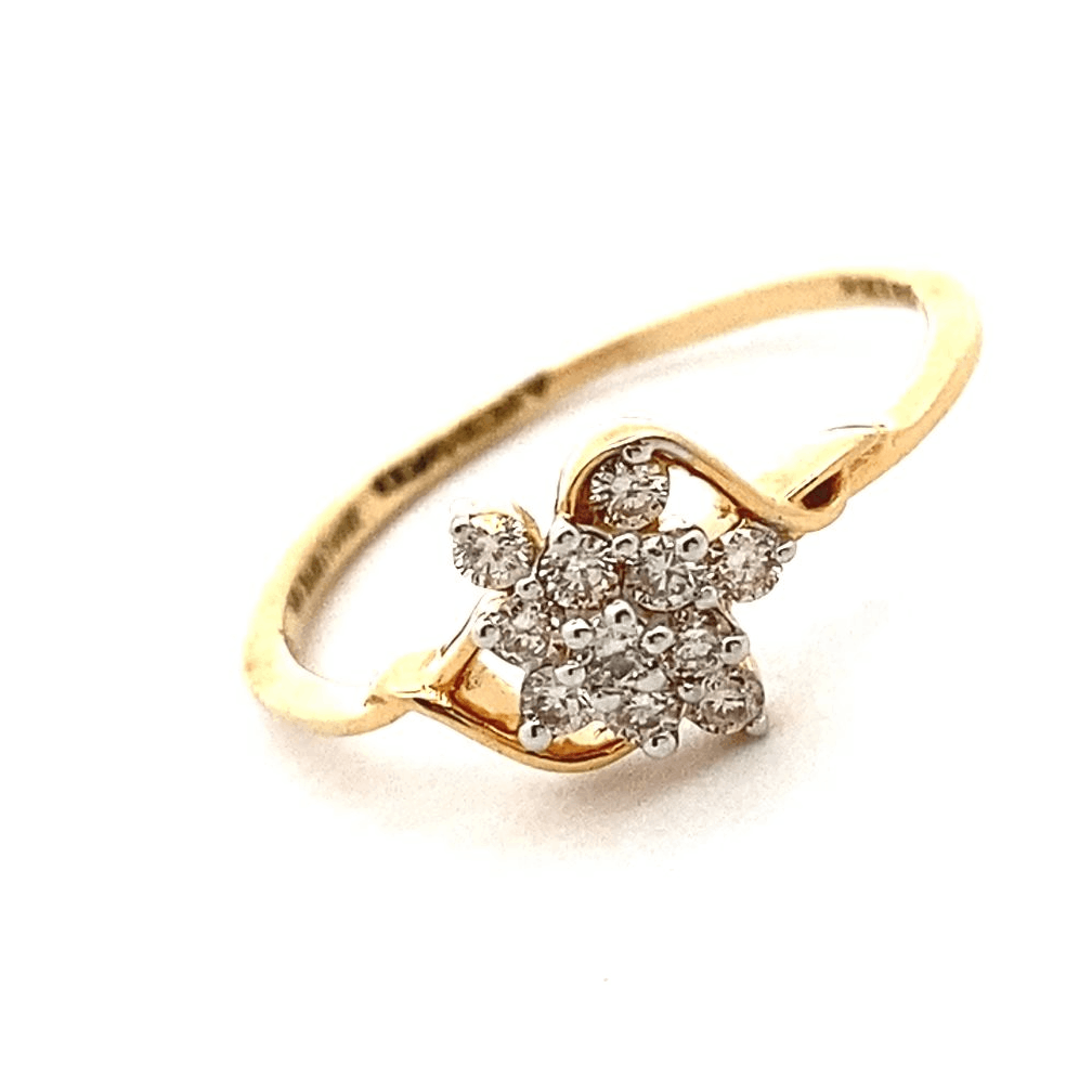 Buy 18Kt Diamond Simple Design Fancy Ladies Ring 148VG8599 Online from  Vaibhav Jewellers