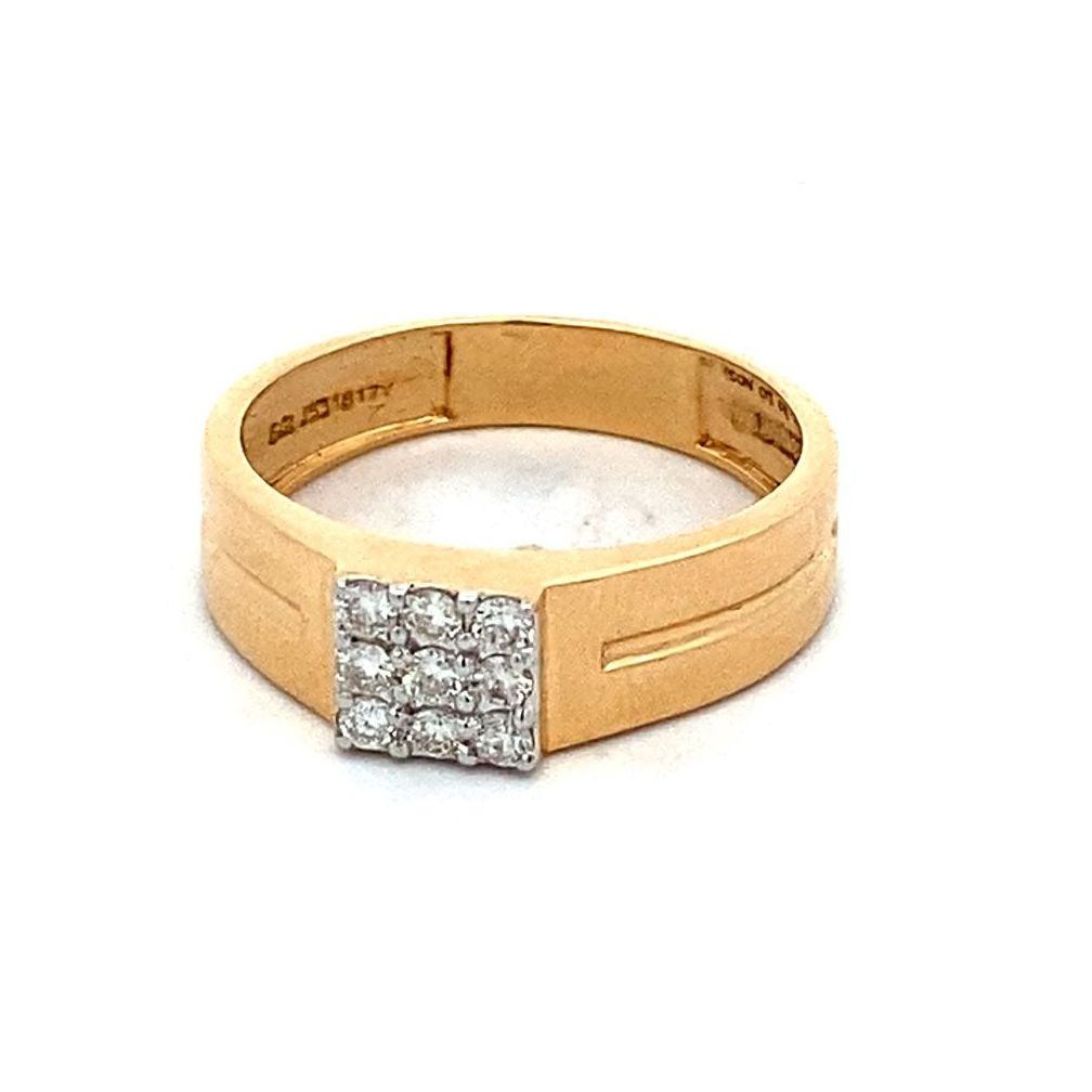 1 gram gold forming with diamond attention-getting design ring for men –  Soni Fashion®