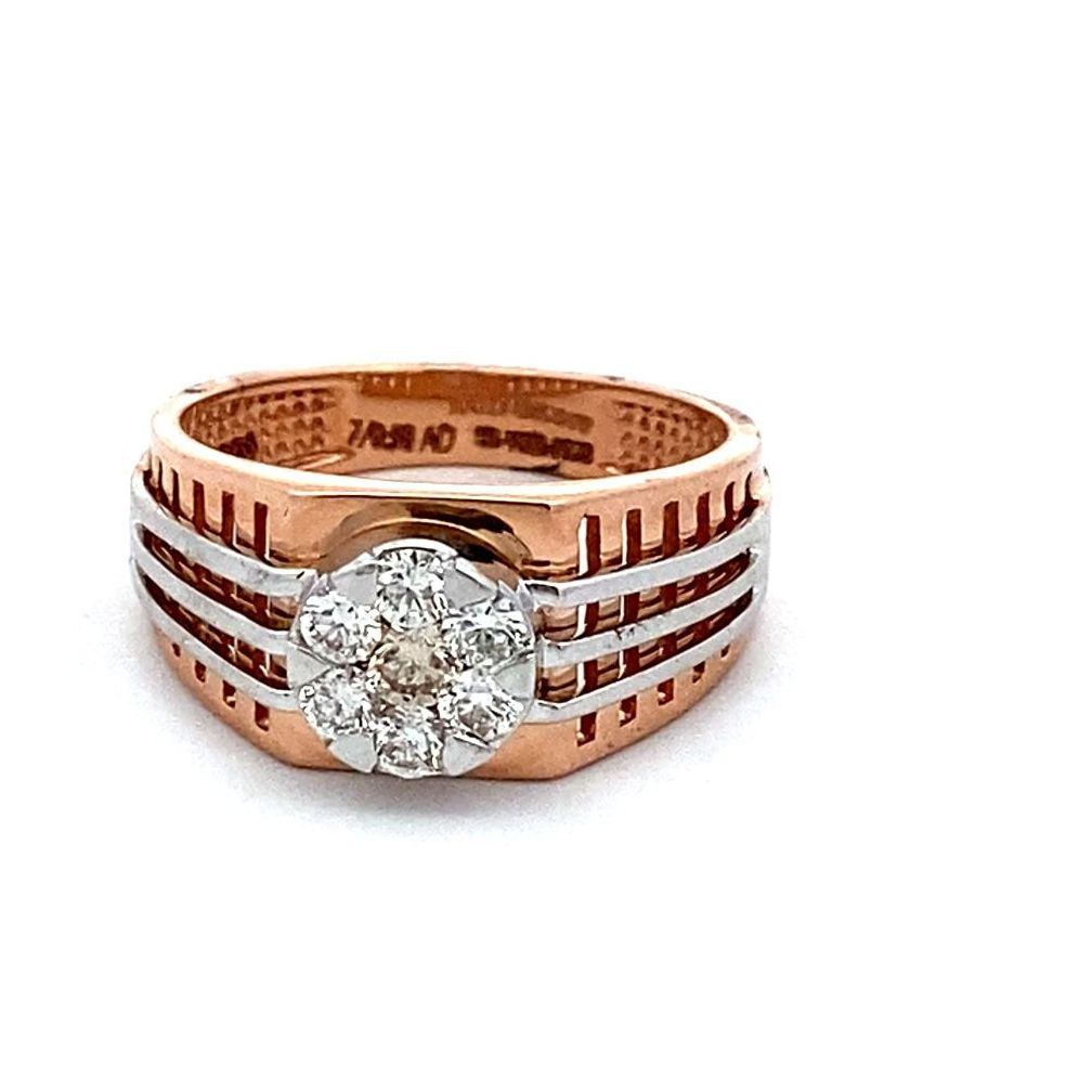 Rose gold sale gents ring